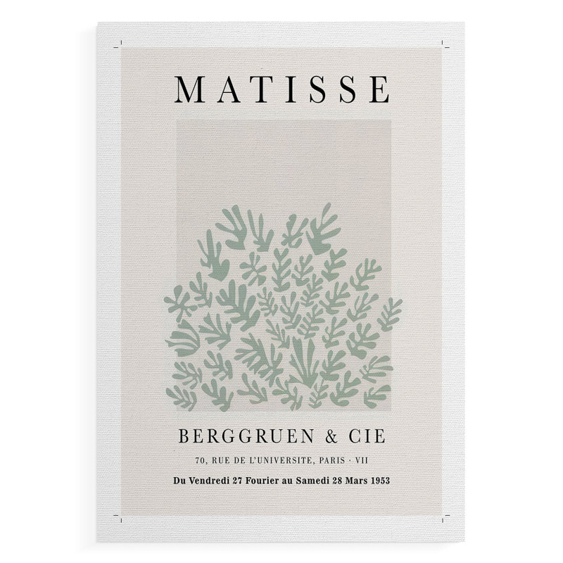 Matisse CLxxxi, reproduction encadrée - reproduction de toile seulement - non encadrée, H 18 po x l 12 po
