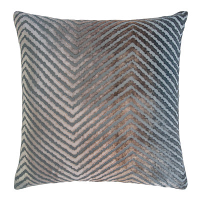 Chevron Embroidered Pillow Cover & Insert