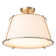 Linen Blend Semi Flush Mount