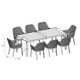 Jianna 134'' Rectangular 8 - Person Outdoor Dining Set with Cushions