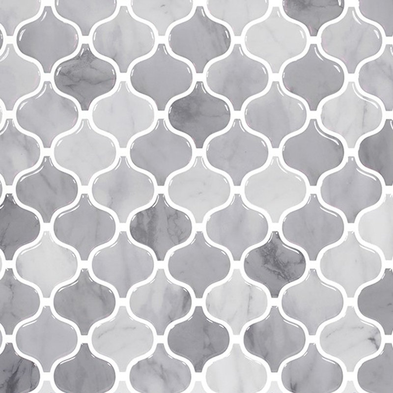 Carreau de mosaïque auto-adhésif en PVC l 12 po x L 12 po