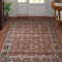 Tapis rouille / bleu marine Guththorm