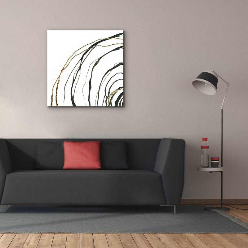  «Not Quite Concentric 1» par Chris Paschke, art mural sur toile, 37 po x 37 po