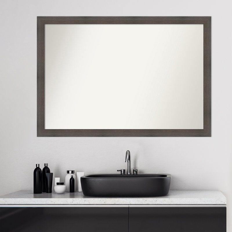 Miroir de salle de bain Hardwood, 27 po x 39 po