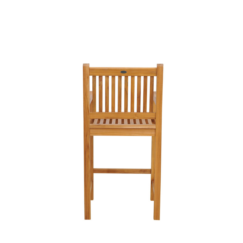 Teak Wood Elzas Outdoor Patio Barstool Chair