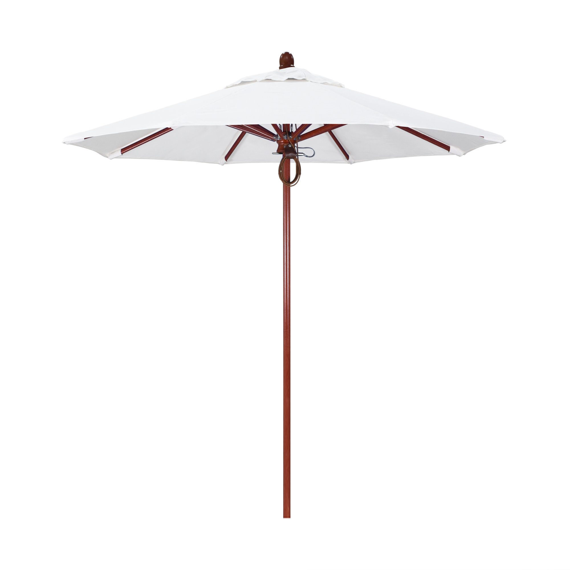 Meridien 89'' Sunbrella® Outdoor Umbrella, Canvas Natural Sunbrella® Canvas, Red