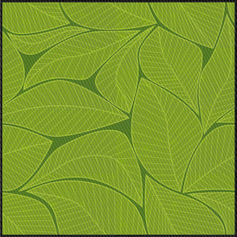 Tapis vert Power Loom, Carré 6 pi