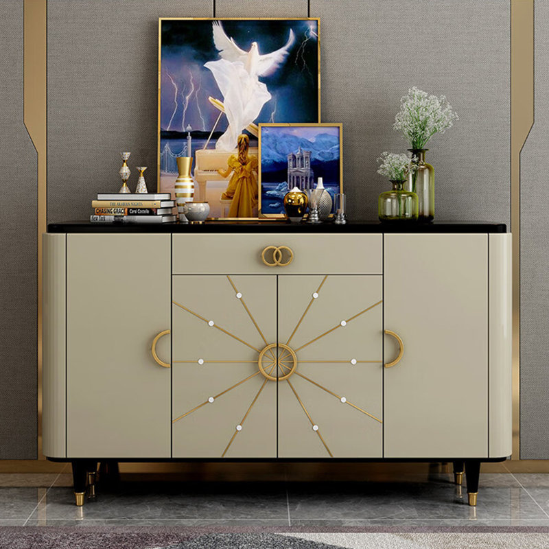 Buffet de luxe minimaliste léger de style américain