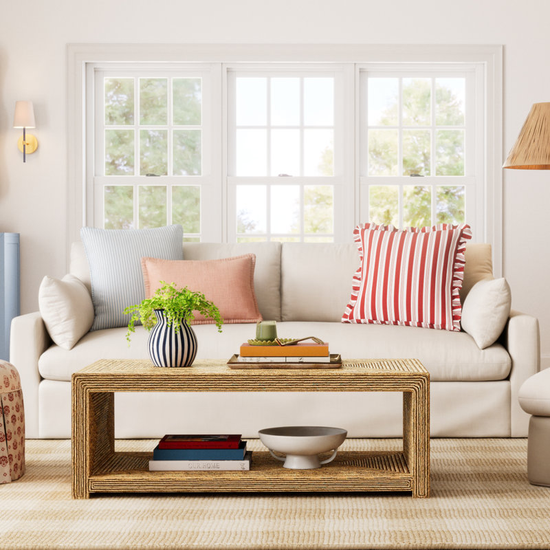 Luna 90'' Sofa, Bayou Natural Canvas
