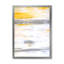 Gris et rayures verticales jaunes - art mural moderne et contemporain sur toile-2069247047-2069247045