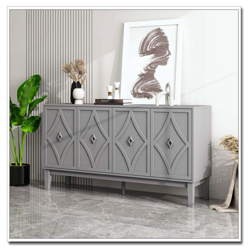 Armoire de rangement vintage 4 portes