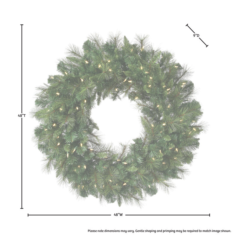 Couronne de luxe en PVC, H 48 po x l 48 po x P 4 po
