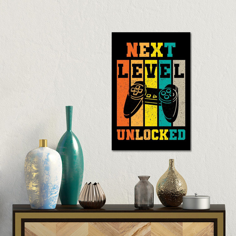 «Gaming II», reproduction d'art sur toile tendue, H 18 po x l 12 po, Toile tendue, Ne s’applique pas