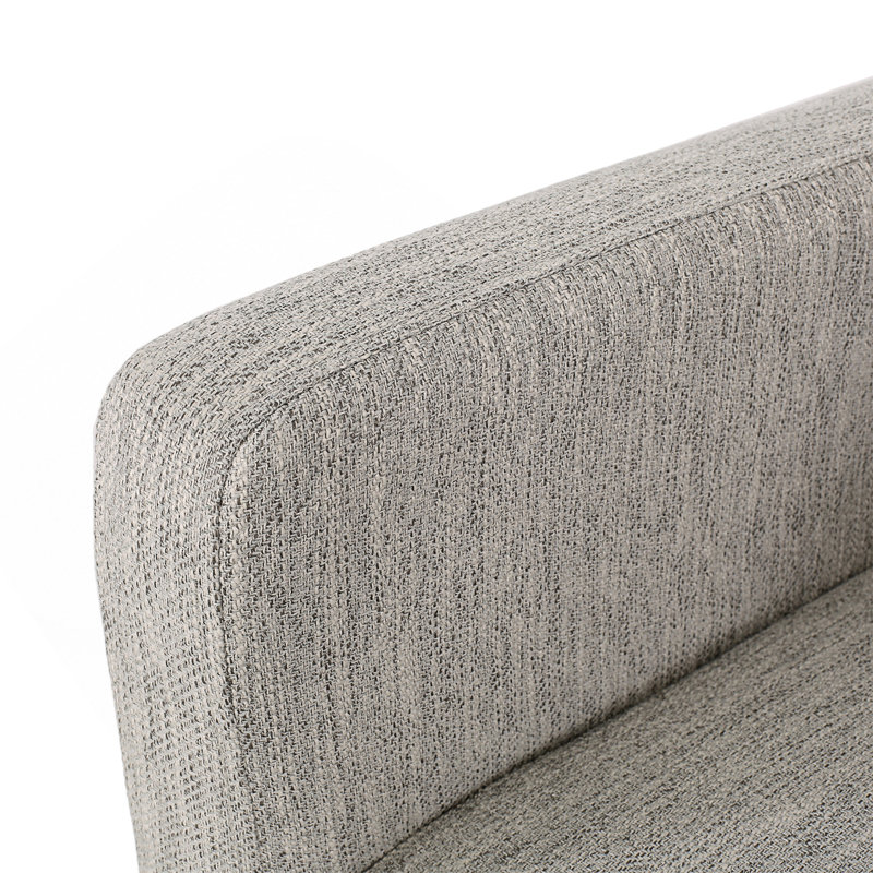 Tabouret de comptoir rembourré de 26 pouces avec assise confortable et structure en bois d'hévéa durable, parfait pour les cuisines et les bars modernes.