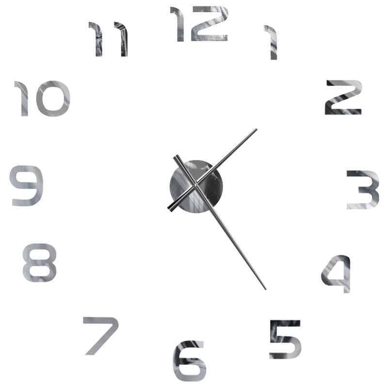 Gilchrist Metal Wall Clock, Sliver