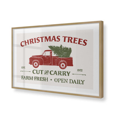 «Farm Fresh Christmas Trees», impression roulée
