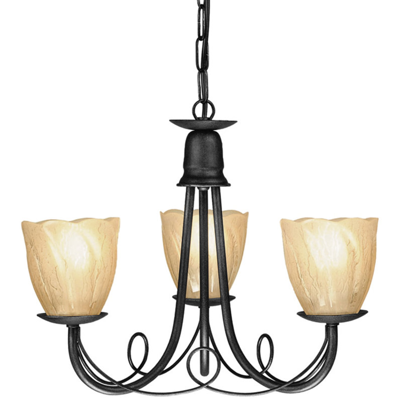 Cline 3 - Light Candle Style Chandelier, Black, Yes