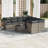 Vidaxl Patio Sofa Set PE Rattan 9 Piece Modular Patio Sofa Set