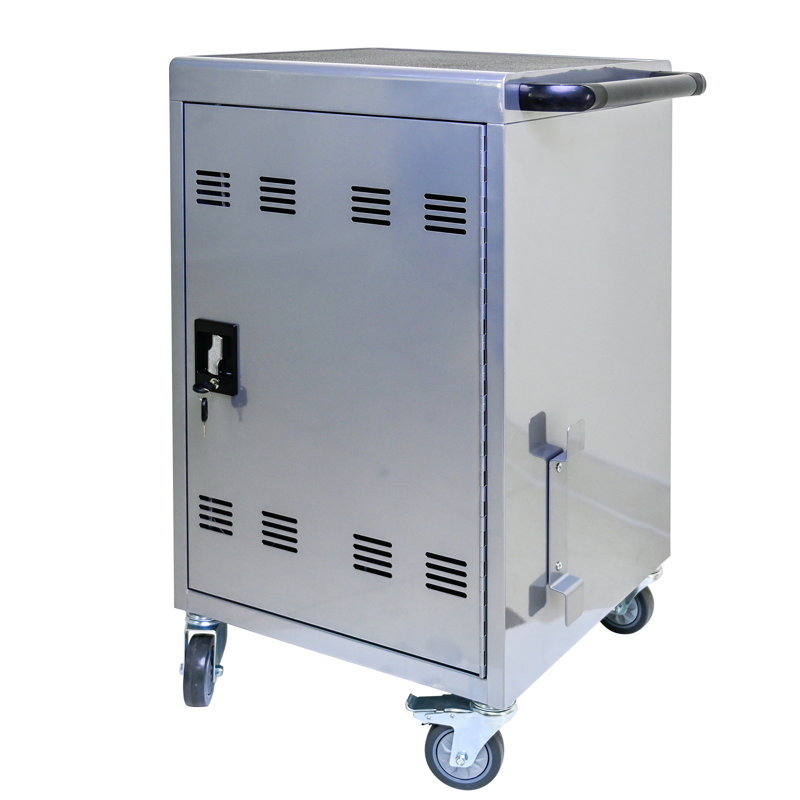 Chariot de charge mobile 35 pièces - pour ordinateurs portables et tablettes, charge rapide, sécurité, charge rapide, sécurité verrouillée, métal