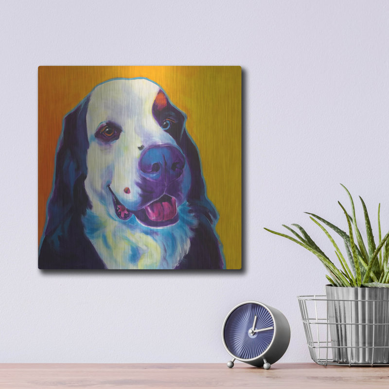 «Bernese Mountain Dog - Zeke 2» par Dawg Painter, H 12 po x l 12 po