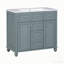 Ensemble de meuble-lavabo simple 35,98 po avec plateau en résine et miroir Dontrez