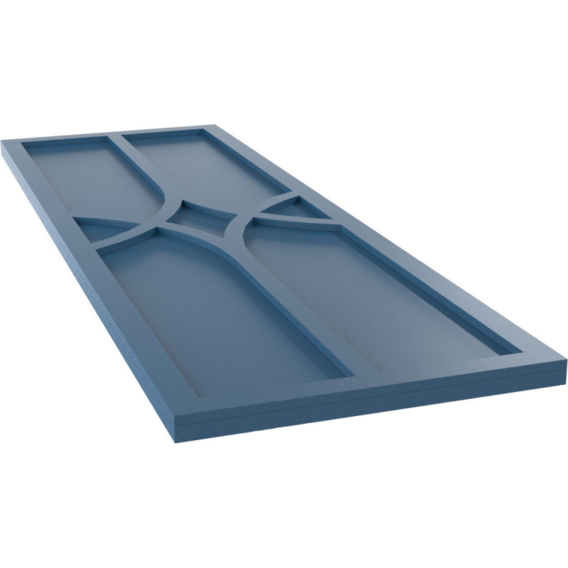 Volets en PVC True Fit, 12", Bleu séjour, 71"