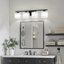Lumière de meuble-lavabo à intensité variable pour chambre de salle de bain avec abat-jour blanc laiteux carré-119693470-119693472