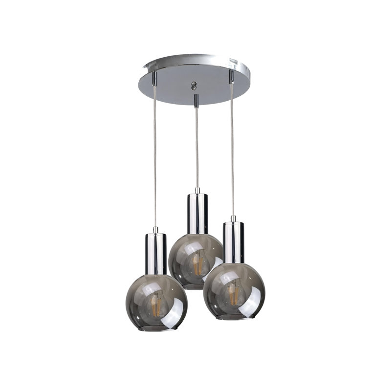 Myers 3 - Light Cluster Pendant, Silver