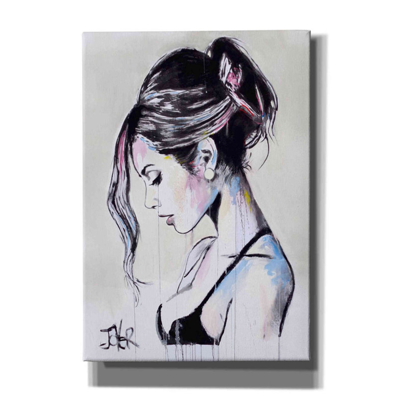 «Time Being» par Loui Jover - impression sur toile tendue, H 26 po x l 18 po x P 0,75 po
