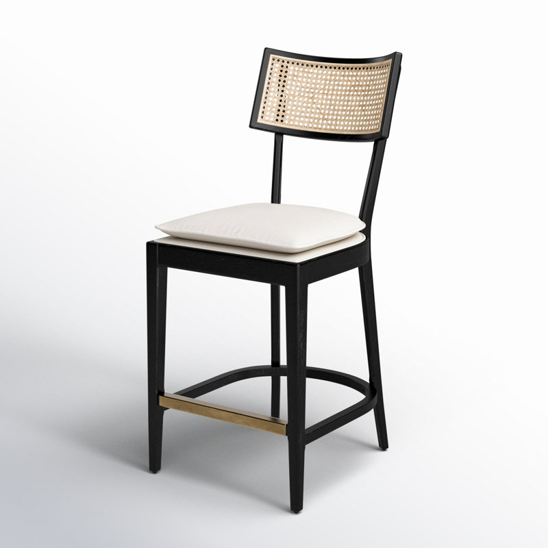 Britt Counter & Bar Stool, Black, Counter Stool (26" Seat Height), Cream