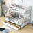 Gherghi Kids Twin Over Full Bunk Bed with Drawers-2088050622