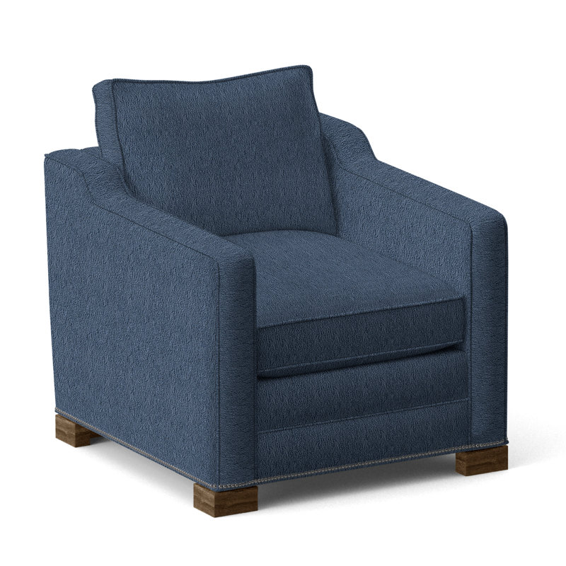 Stanton Armchair, Yes, Navada Blue, Havana