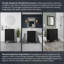 Meuble-lavabo moderne 24 po avec lavabo, armoire de rangement en bois massif avec tiroir rabattable et tablette ajustable, meuble-lavabo vert autoportant avec quincaillerie dorée-179960540