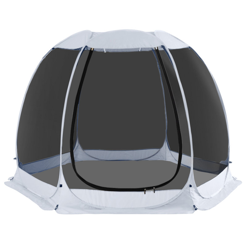 Screen House Tent Pop-Up, Portable Screen Room Canopy Instant Screen Tent with Carry Bag, 79.2"H x 116.4"W x 102"D