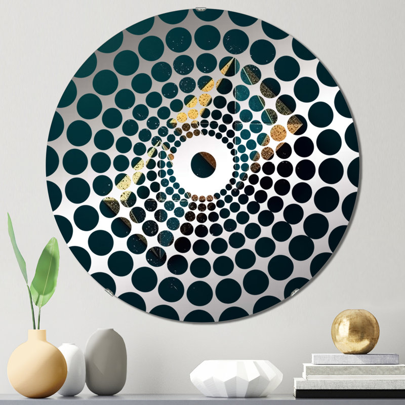 Yalin - Concentric Circles Decorative Mirror, 31.4" x 31.4"