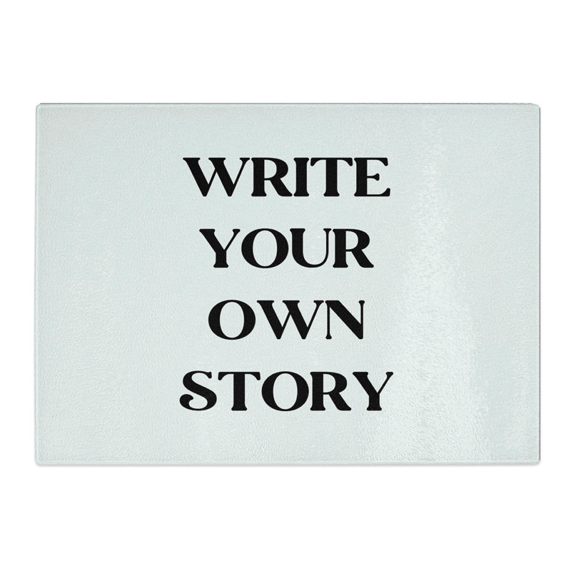 Write Your Own Story Chopping Board, 20cm W x 28.5cm L