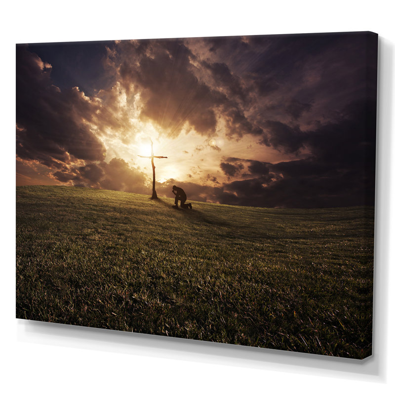 Regilious Cross Sunset Landscape " Regilious Cross Sunset Landscape "