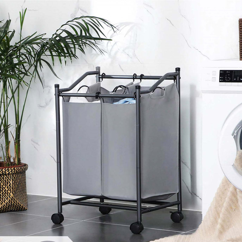 Bhargava Rolling Laundry Sorter with Handles