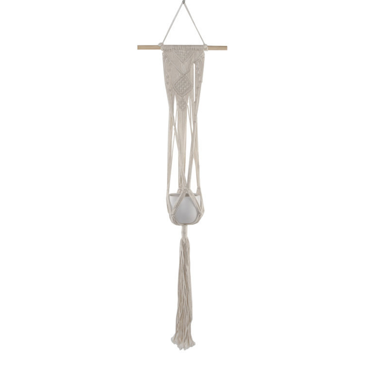 Norbert Ceramic Hanging Planter, White