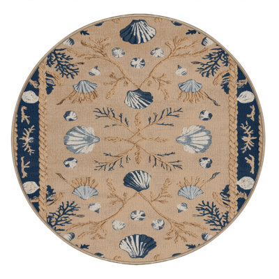 Washable Hamptons Elite Coastal Area Rug