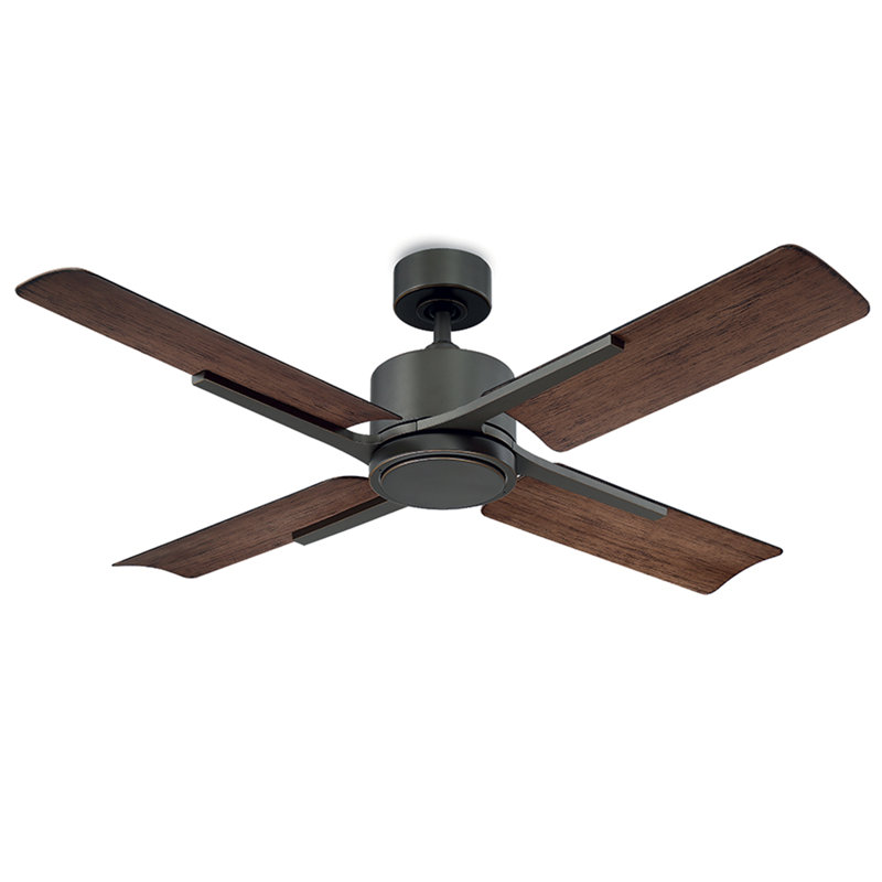 Cervantes 56'' Ceiling Fan with LED Lights, Dark Walnut