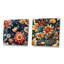 Fleuristes - Ensemble de 2 collages floraux carrés-101844174-101844175