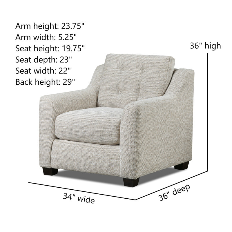 Chaise Everett, Beige