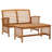 Oelle Solid Wood 2 - Person Seating Group