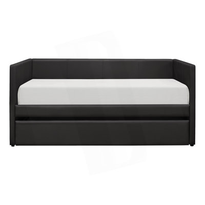 Upholstered Contemporary Daybed With Trundle, Modern Day Bed