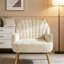 Fauteuil d'appoint en velours, chaises de salon rembourrées modernes-1249386044