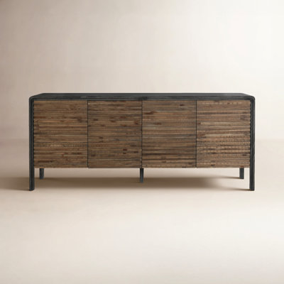 Spencer 79" Wide Elm Solid Wood Sideboard