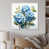 White Floater Framed