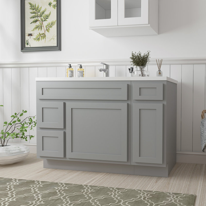 48'' Single Bathroom Vanity Base Only, Gray