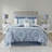 Luxury 8 Piece Bedding Sets, Polyester Cal King Damask For Home